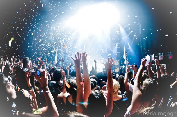 Съёмка толпы на концертах