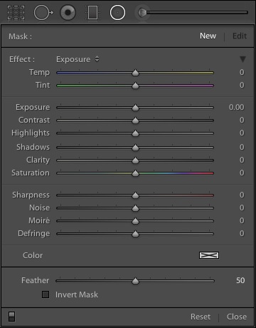 Как работать с новым инструментом «радиальный фильтр» в Lightroom 5