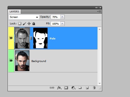 Слой после применения маски Слой после применения маски
