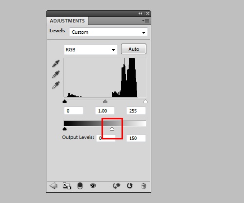Корректирующий слой: Levels (Уровни) Корректирующий слой: Levels (Уровни)