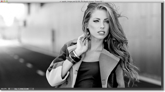 Полутоновое изображение Зелёного канала