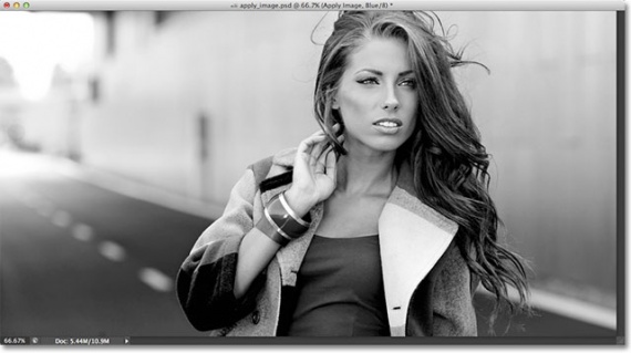 Полутоновое изображение Синего канала