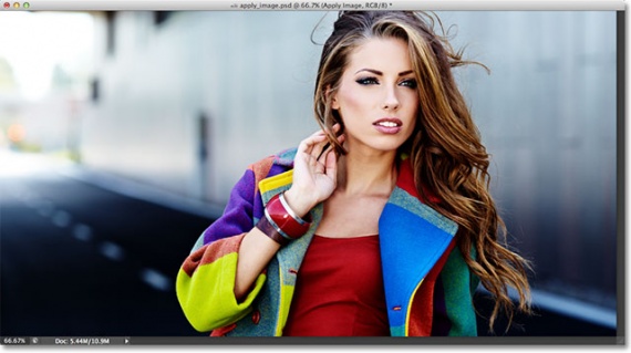 Наложение Зелёного канала посредством режима Soft Light